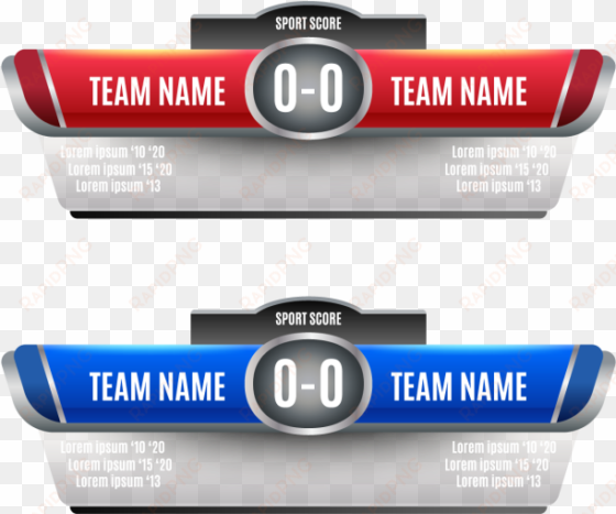 Scoreboard Elements Design For Football And Soccer, - Football transparent png image