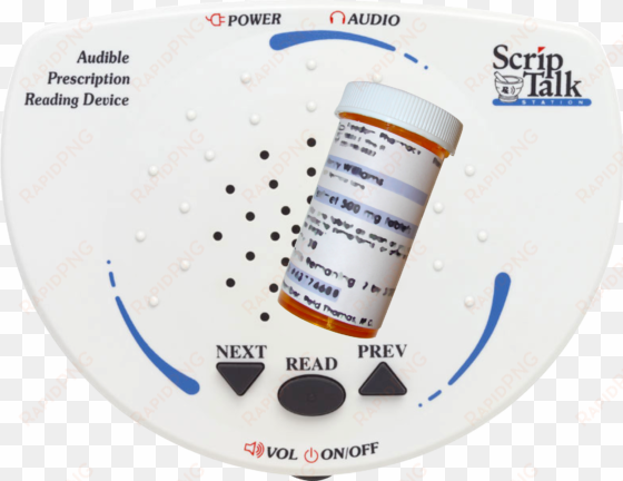 scriptalk prescription reader and medication bottle - scrip talk