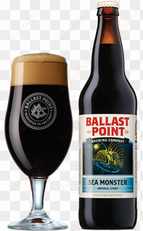 sea monster imperial stout - ballast point tart peach kolsch