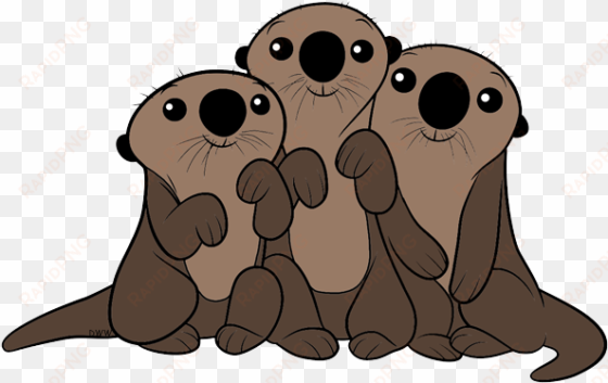 sea otters clipart - otters clipart