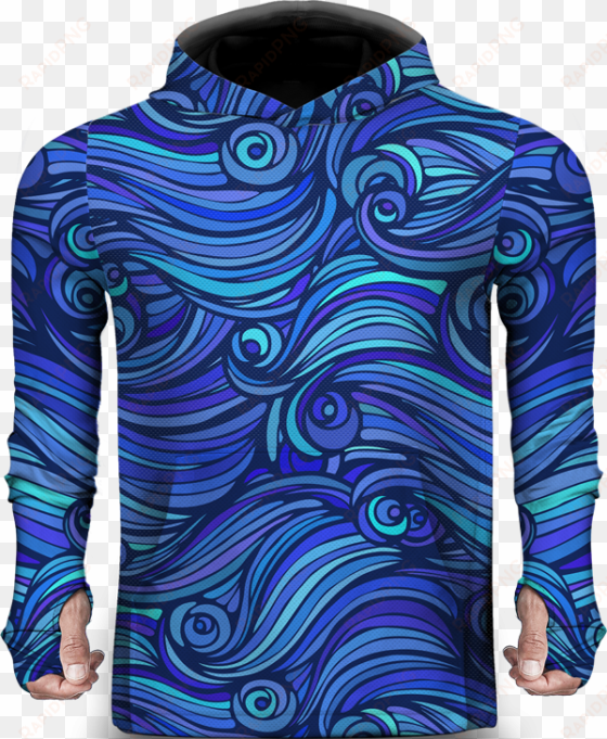 sea waves blue lightweight sun hoodie - phosphorus: polluter and resource of the future: motivations,