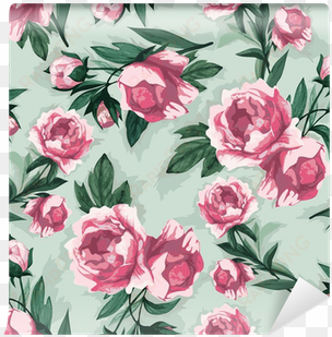 seamless floral pattern with of pink roses, watercolor - pineapple clothing women's betty set size: m