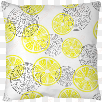 seamless lemon pattern - watercolor painting