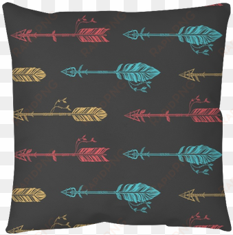 seamless pattern with tribal arrows - cushion