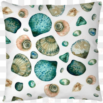 seamless pattern with watercolor with sea stones and - watercolor painting