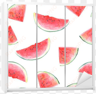 seamless pattern with watermelon - drawing