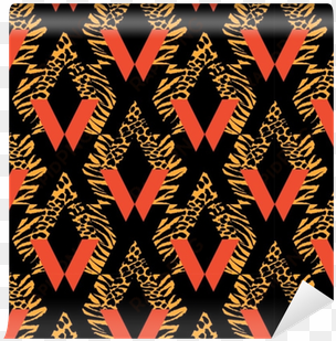 seamless repeating textile, ink brush strokes pattern - motif