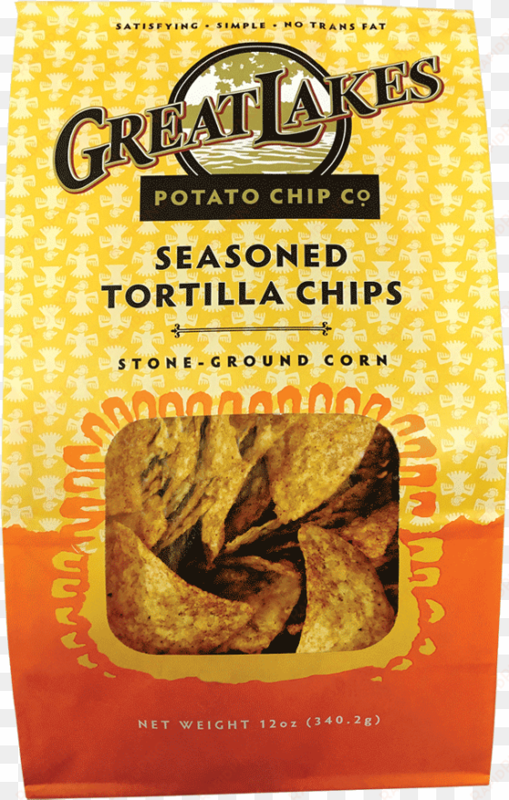 seasoned tortilla chips - great lakes potato chip potato chips, kettle cooked,