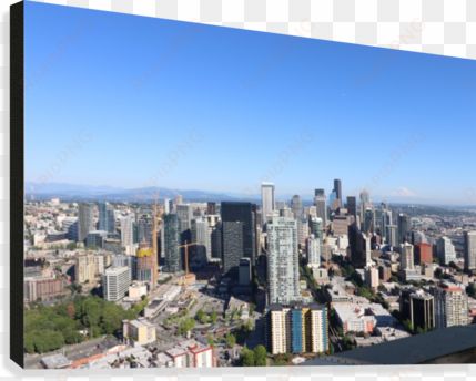 Seattle By Space Needle 1 Canvas Print - Seattle transparent png image