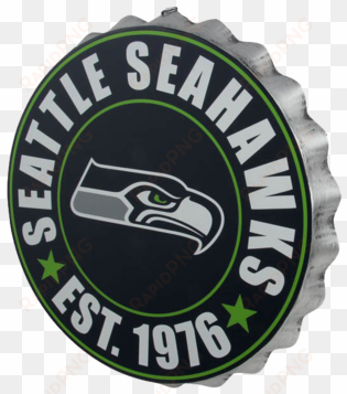seattle seahawks bottle cap wall logo - seattle seahawks