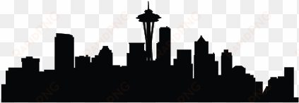 seattle skyline silhouette png clipart royalty free - seattle