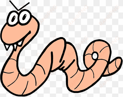 second to fleas, intestinal worms are a parasite always - cartoon worm no background