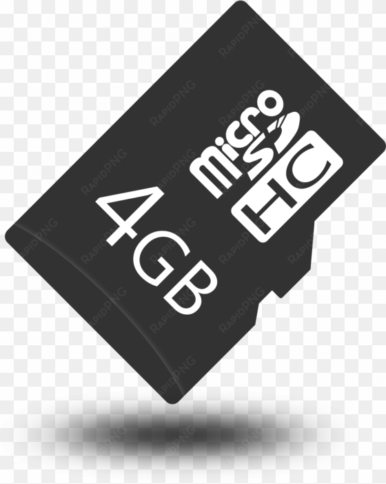 secure digital, sd card png - 4gb micro sd