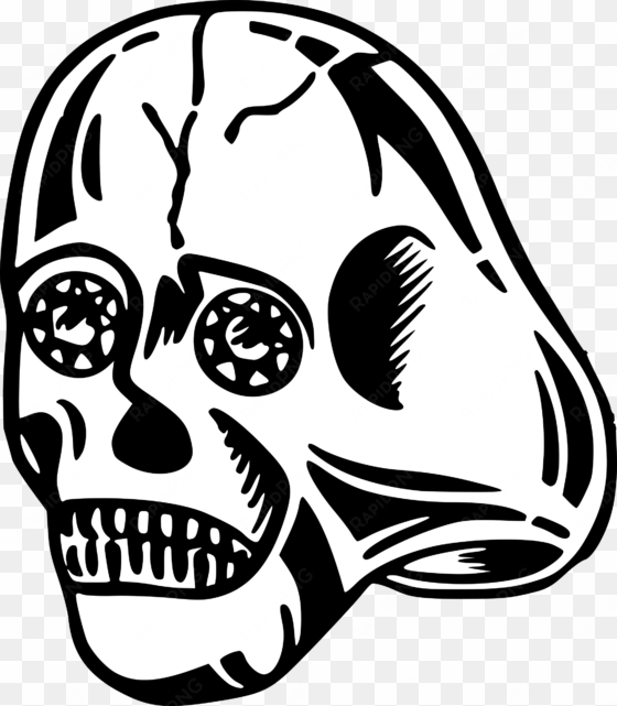 see here skull clipart transparent background - lucky skull ring