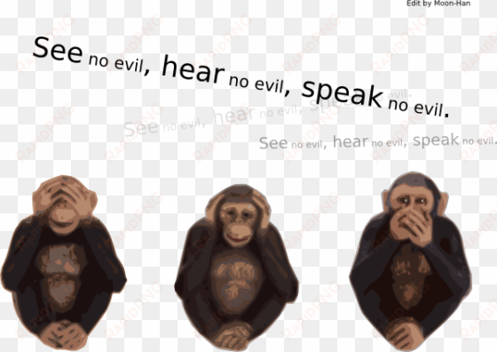 see no evil hear no evil speak no evil svg clip arts