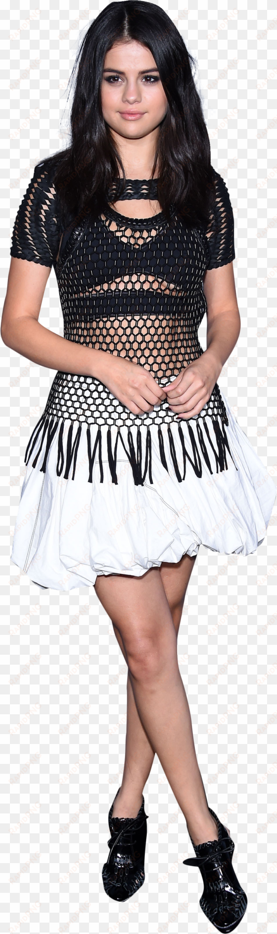 selena gomez white dress png image - celebrities transparent background