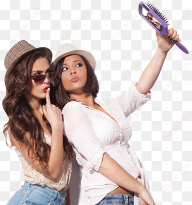 selfies are so hot right now - girls taking selfie png