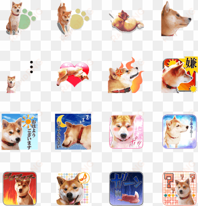 sell line stickers shiba inu hayate sticker - companion dog