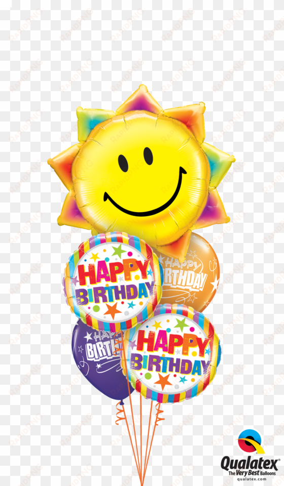 send happy birthday balloons london - birthday balloon gift pack by post