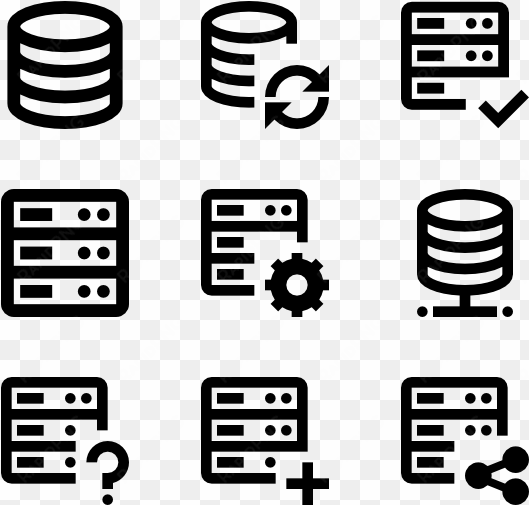server 51 icons - server icon vector free