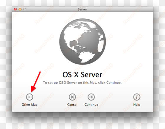server welcome window - os x server 10.8