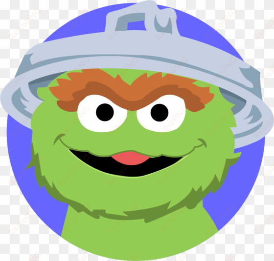 sesame street sign png download - oscar the grouch circle