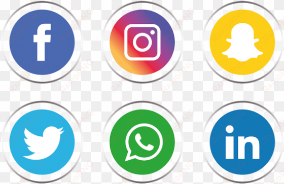 set icon and vector - facebook instagram icon png