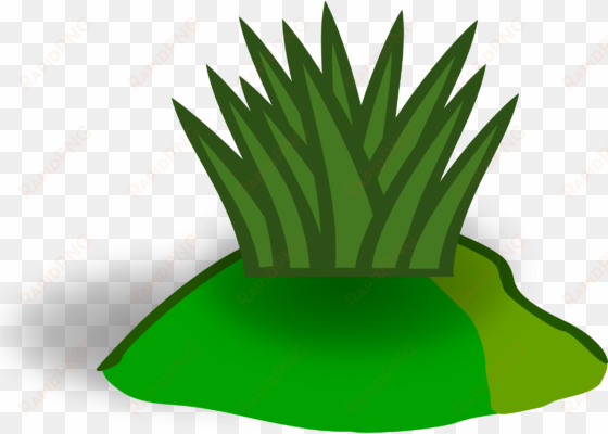 setting clipart grassy hill - green bush clip art