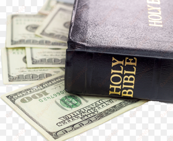 Seven Books Every Christian Business Leader, Sales - Bible And Money transparent png image
