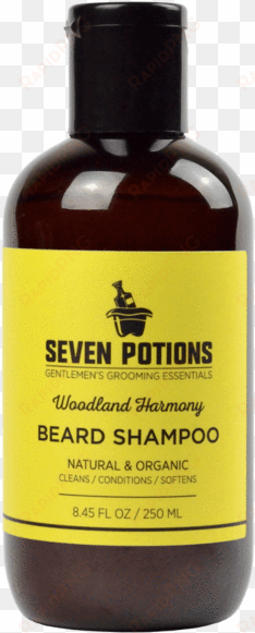 Seven Potions Beard Shampoo Woodland Harmony - Seven Potions Beard Balm 2 Oz. 100% Natural, Organic transparent png image