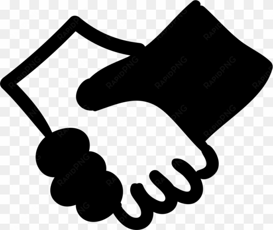 shaking hands - - friendship logo black and white