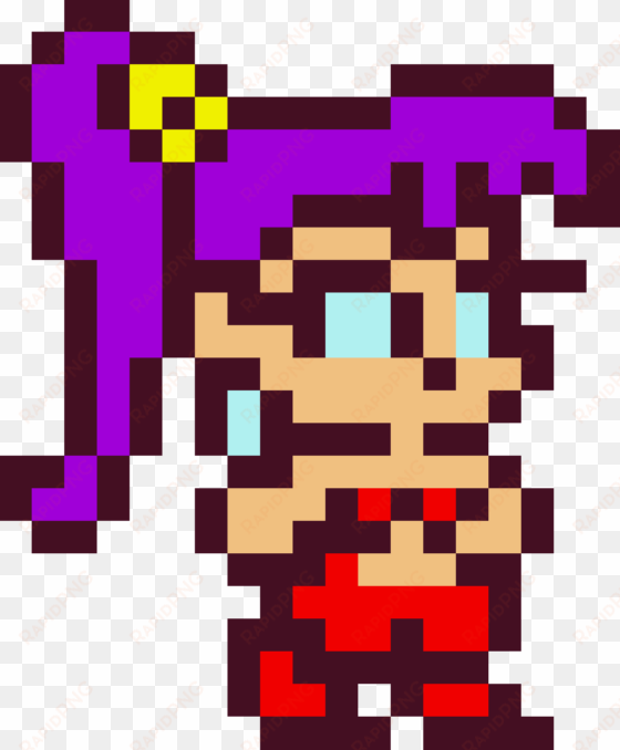 shantae sprite - super mario maker luigi sprites