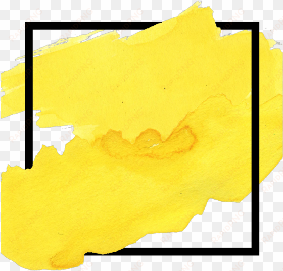 Shape Watercolor Yellow Freetoedit - Picsart Photo Studio transparent png image