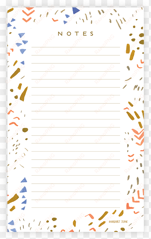 shapes on shapes notepad