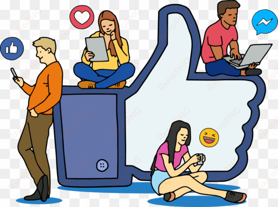 share this article - family on social media clipart