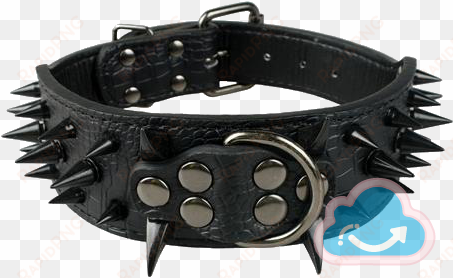 sharp spiked studded leather dog collar - benala pet dog collar adjustable harness spiked studded