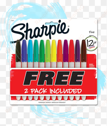 sharpie fine point permanent markers, set of 12 - sharpie 12 fine point permanent markers
