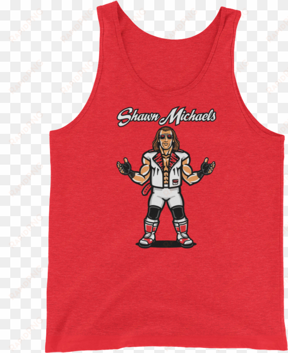 shawn michaels cartoon unisex tank top - clothing