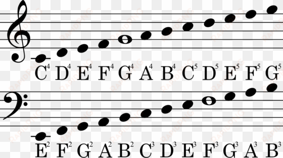 sheet music notes guide - bass clef