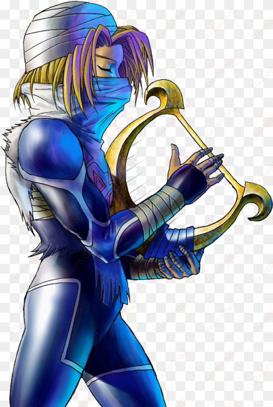 sheik transparent background - legend of zelda - ocarina of time - rearranged album