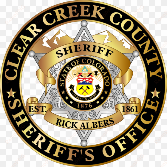 Sheriffs Badge - Clear Creek County Sheriff Badge transparent png image