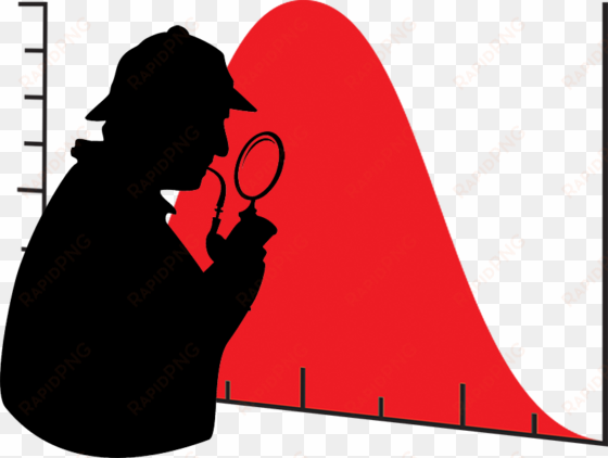 sherlock holmes and the bell curve - sherlock holmes dr watson silhouette