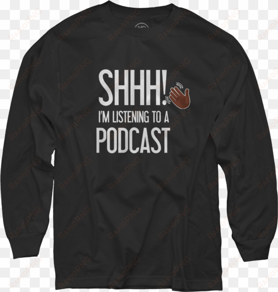 shhh im listening to a podcast with hand black long - beyonce holiday sweater