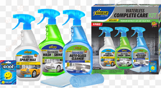 shield chemicals slider waterless wash n shine kits - shield waterless wash & shine (1l)