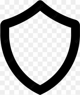 shield outline vector - shield icon free