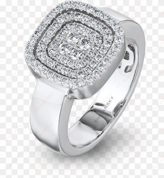 shimansky starlight cushion shape diamond ring - pre-engagement ring