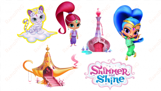 shimmer and shine cardstock cutout-pack of 10 - shimmer and shine cutouts