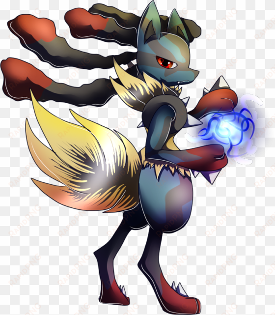 shiny mega lucario pokédex - mega lucario shiny png