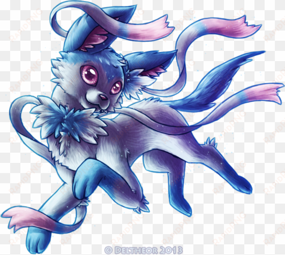 shiny sylveon by deltheor - shiny umbreon and shiny sylveon