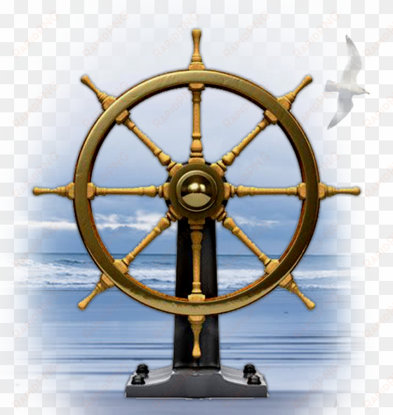 ship wheel png - old ship